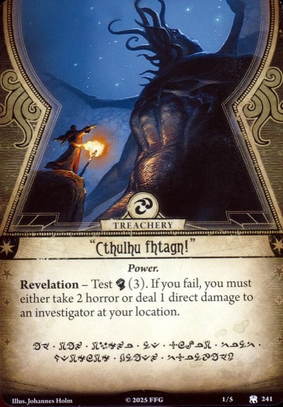 "Cthulhu fhtagn!"