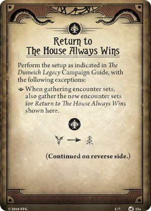 Return to The House Always Wins